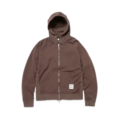 UNDERCOVER OZISM x Nonnative Monk Full Zip Hoody Cotton Paper Sweat Overdyed "Brown"