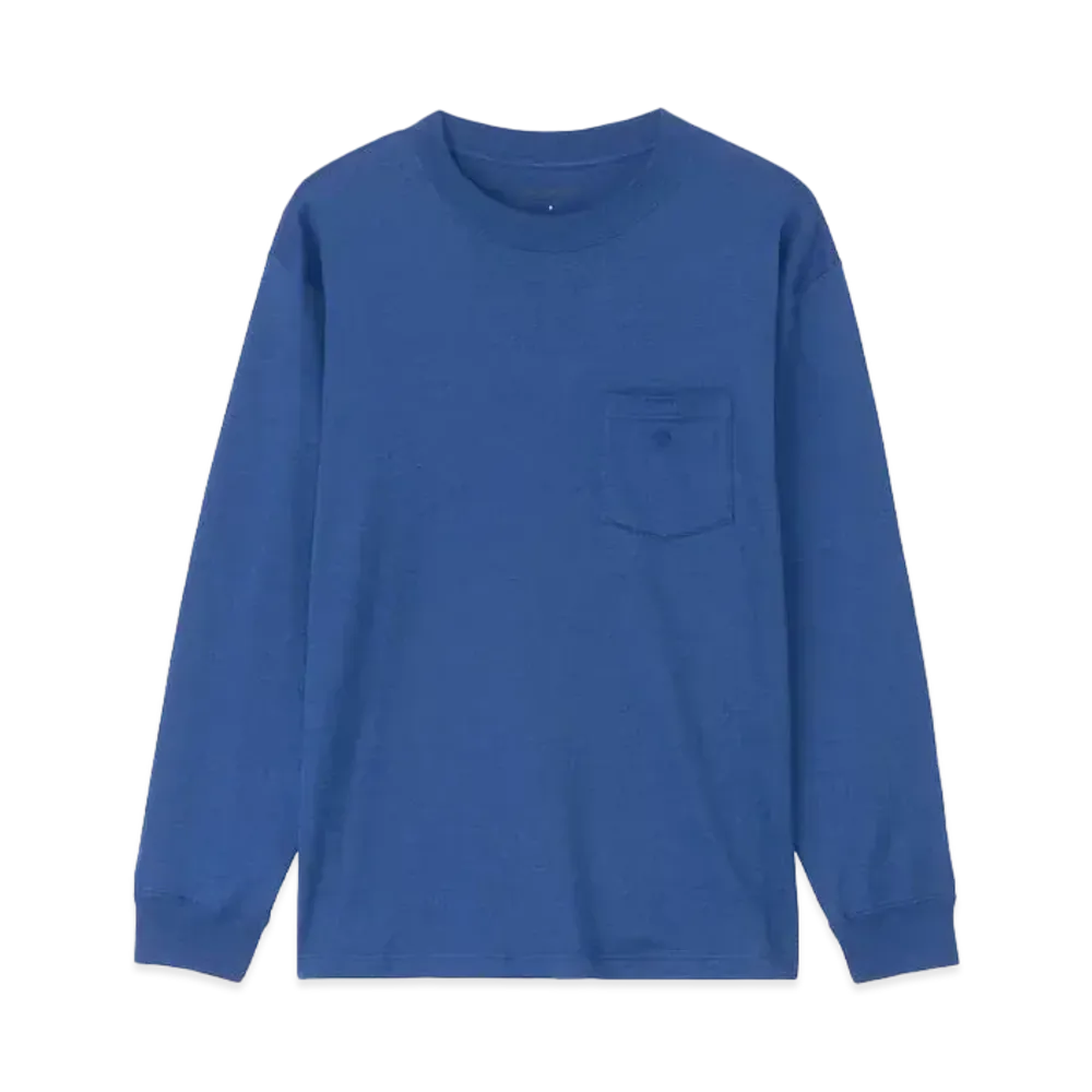 Goldwin Oversized Pocket Long Sleeve T-shirt (Unisex) "Deep Blue"