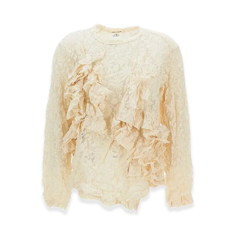 COMME des GARCONS Women's Lace Blouse "Ivory"