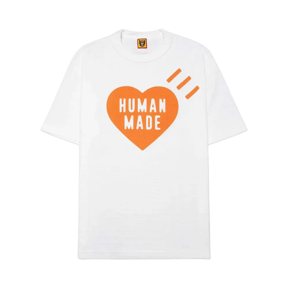 HUMAN MADE Heart T-Shirt Shibuya Parco Store Limited "White/Orange"