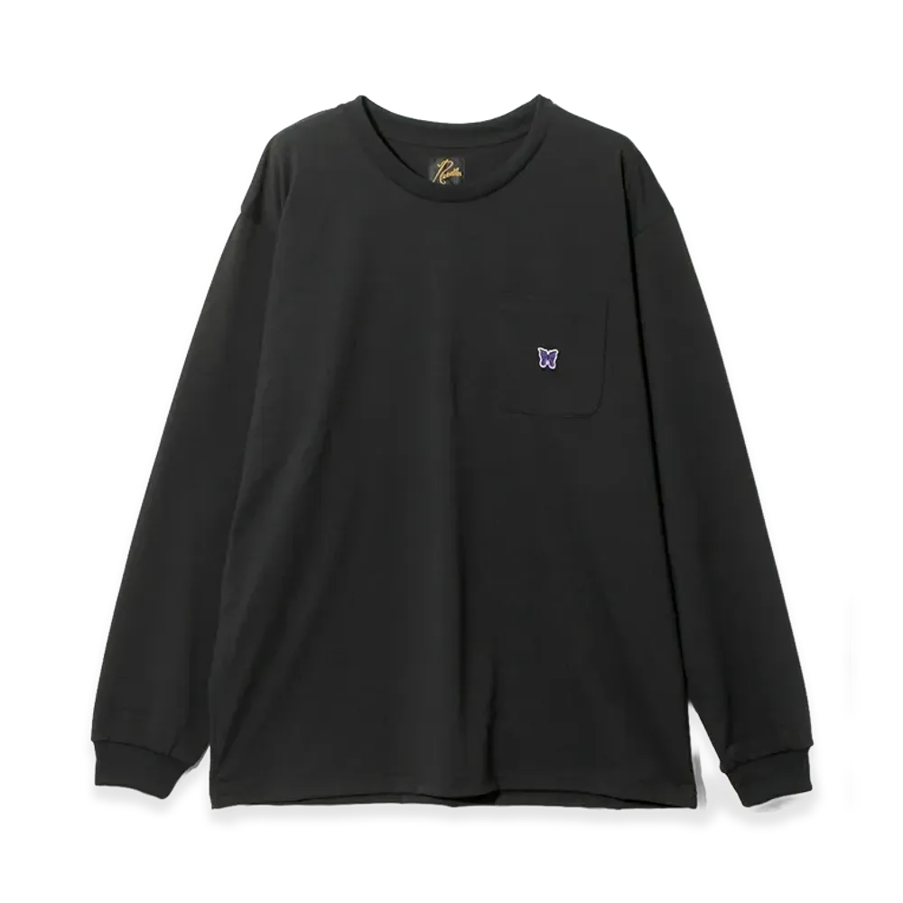 NEEDLES L/S Crew Neck Tee - Poly Jersey "Black"