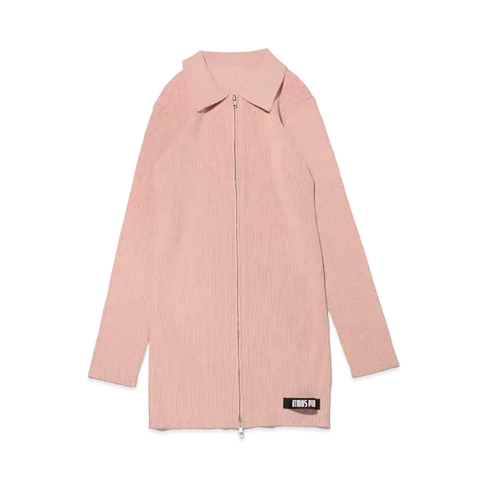atmos pink ZIP Bicolor Rib Knit "Beige"
