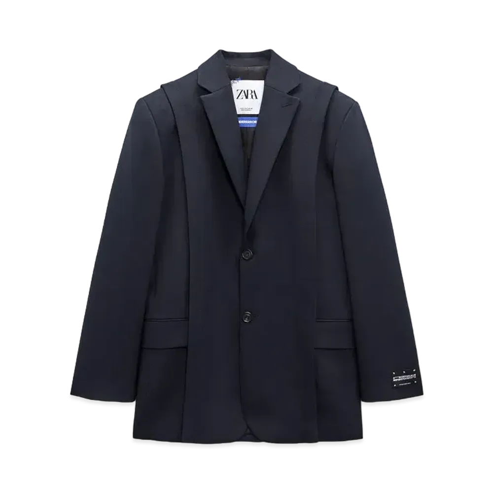 ADERERROR x ZARA Over Size Blazer "Navy Blue"