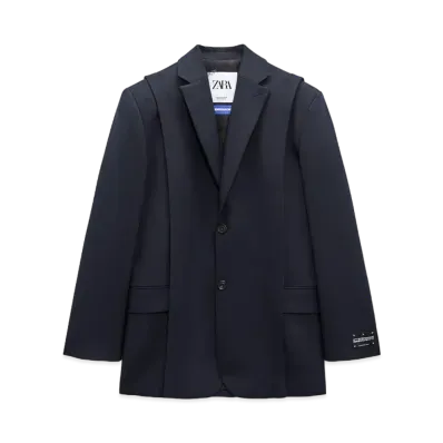 ADERERROR x ZARA Over Size Blazer "Navy Blue"