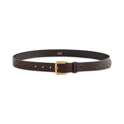 Kith Monogram Vachetta Leather Belt "Incognito"