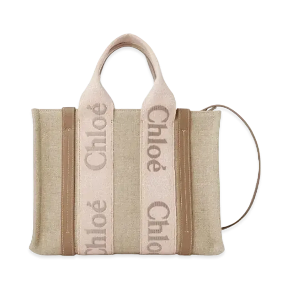 Chloe Small Woody Tote Bag "Blushy Beige"