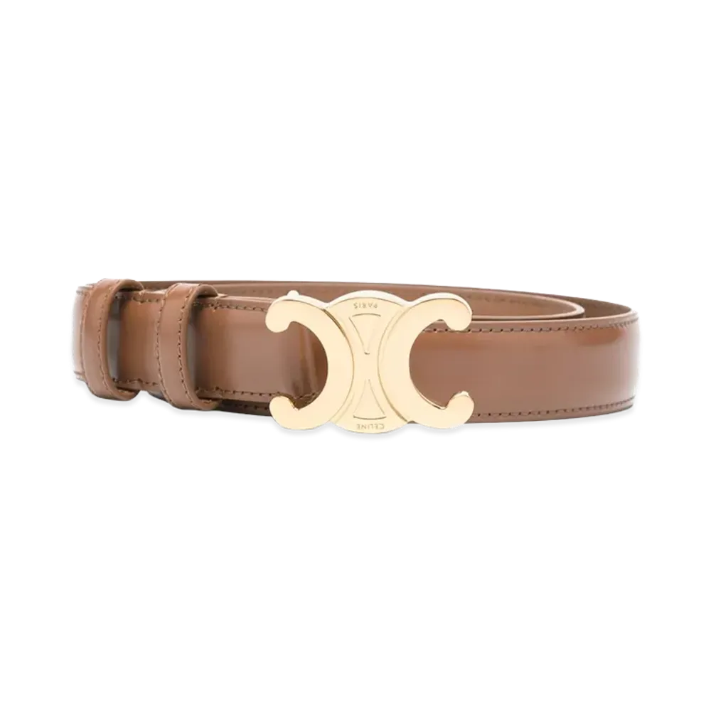 CELINE Women's Capsule Belts "Brown"