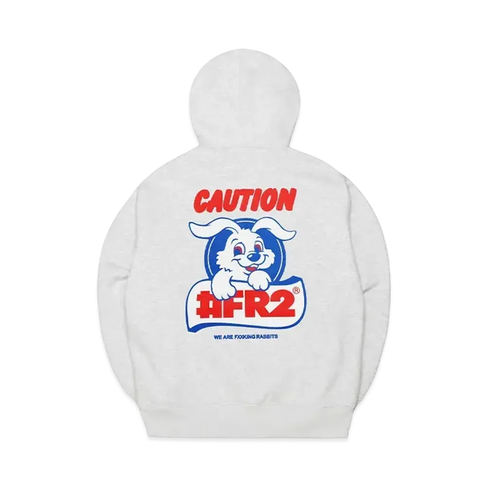 FR2 Caution Rabbit Hoodie "Ash"