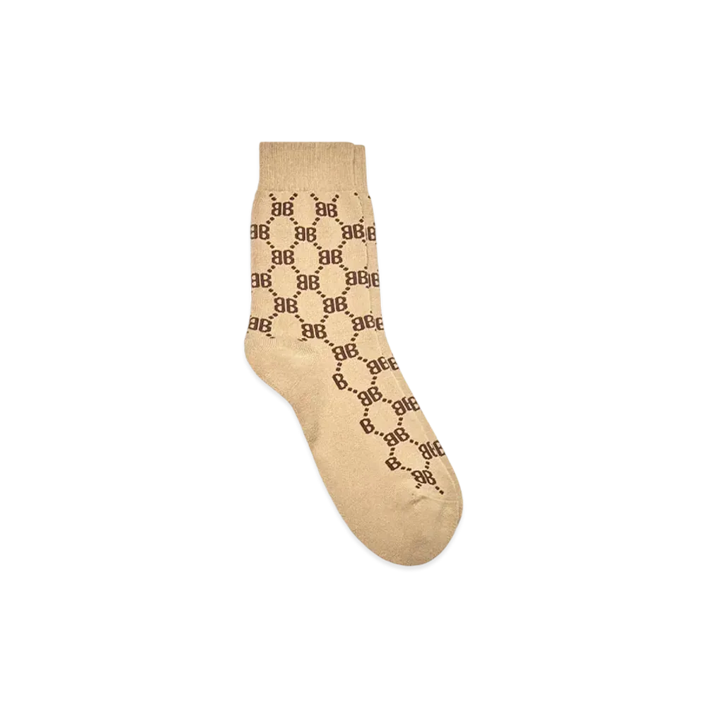 GUCCI x BALENCIAGA The Hacker Tennis Socks "Beige"
