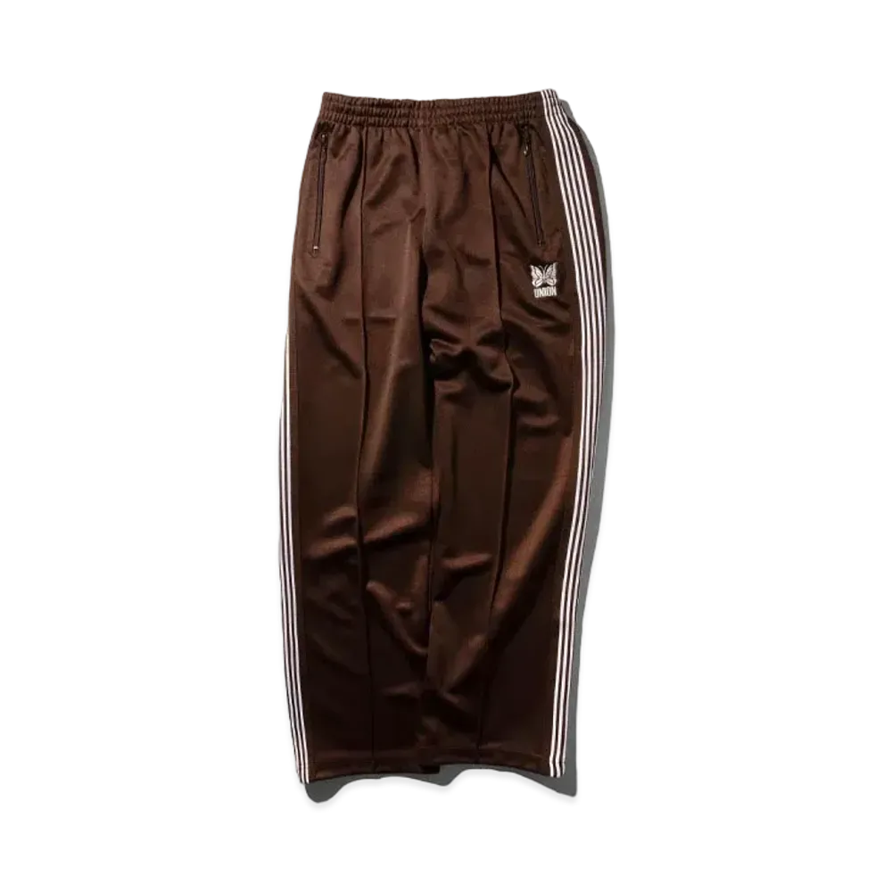 UNION x NEEDLES Track Pants - Poly Smooth "Brown"