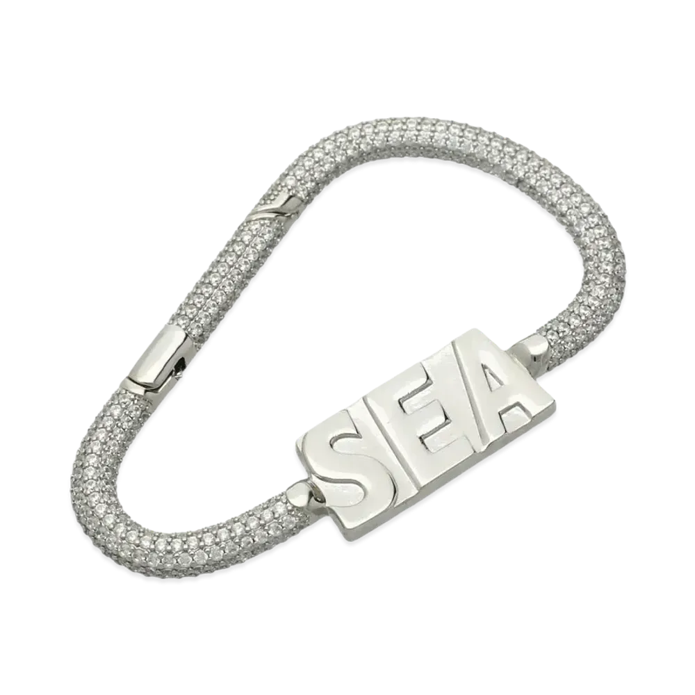 WIND AND SEA Sea Rhine Stone Carabiner "Silver"