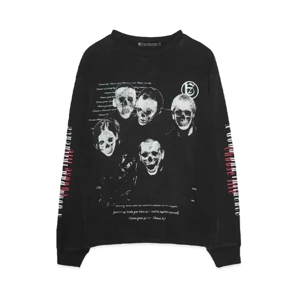 A GOOD BAD INFLUENCE Choose Life LONG SLEEVE T-SHIRT "BLACK"