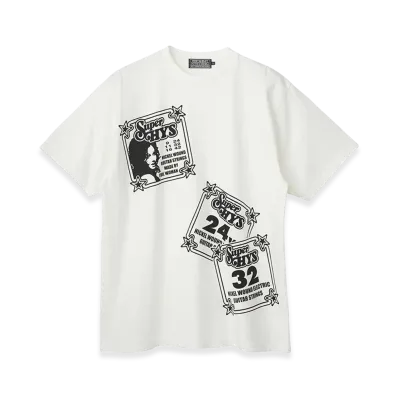 HYSTERIC GLAMOUR HG Guitar Strings T-Shirt "White"