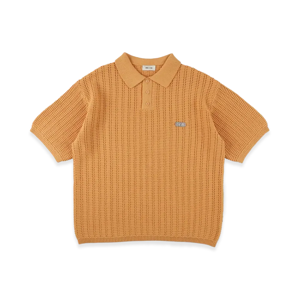 WIND AND SEA Summer Knit Polo "Orange"