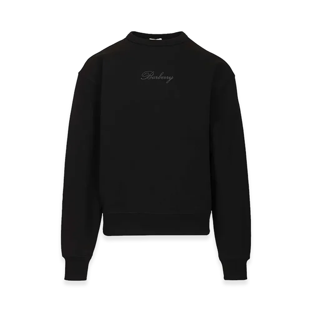 Burberry Cotton Sweatshirt "Black"