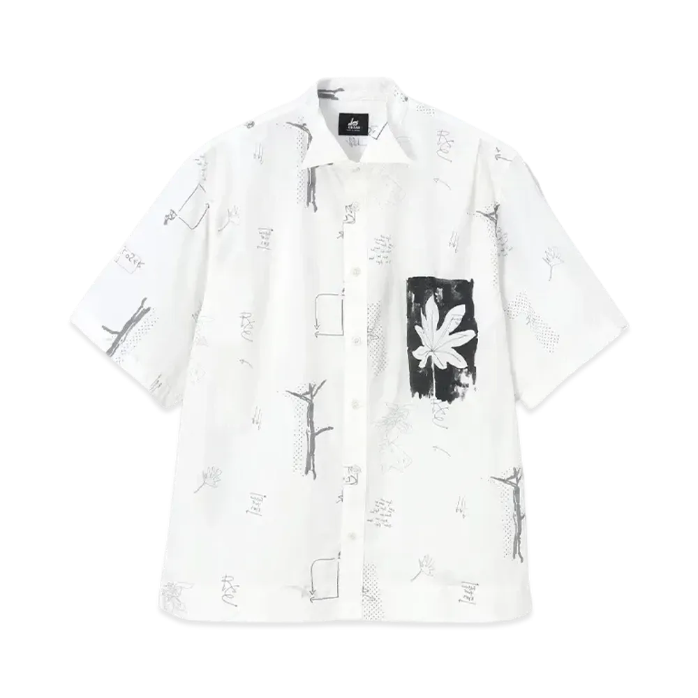 Paul Smith RED EARWing Collar Shirt "White"