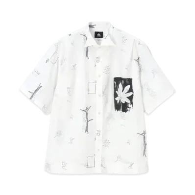 Paul Smith RED EARWing Collar Shirt "White"