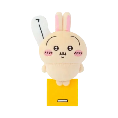 Gray Parka Service -Chiikawa Rabbit Kuji- E Prize Plush Badge Hoo...