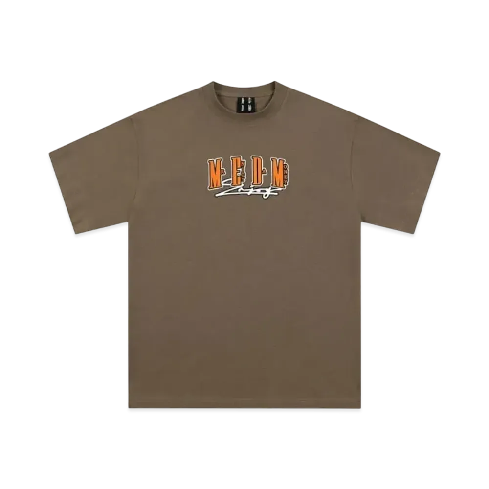 MR. ENJOY DA MONEY Four Character Logo Basic Short Sleeves "Brown"