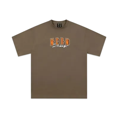 MR. ENJOY DA MONEY Four Character Logo Basic Short Sleeves "Brown"