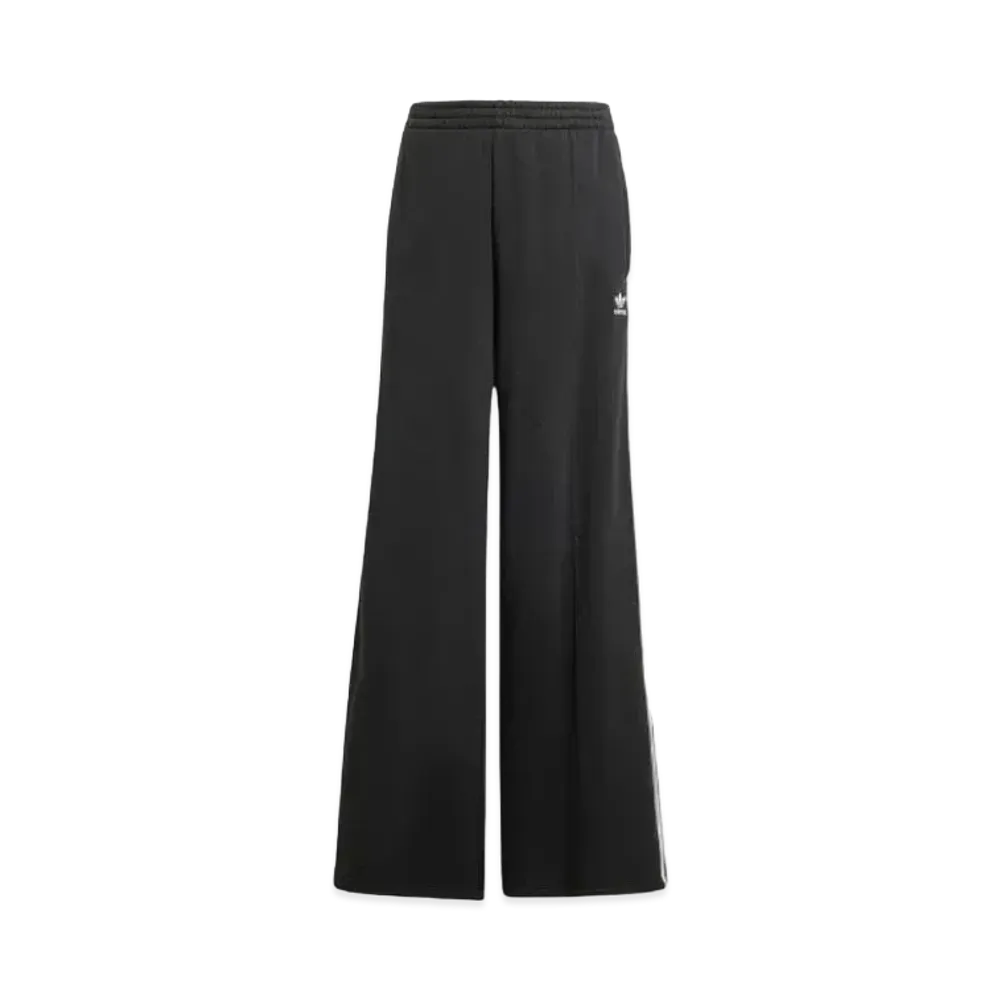 adidas 3-Stripes Loose French Terry Wide Leg Pants "Black"