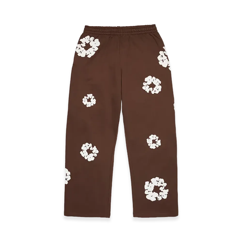 DENIM TEARS Cotton Wreath Baggy Sweatpants "Dark Brown"