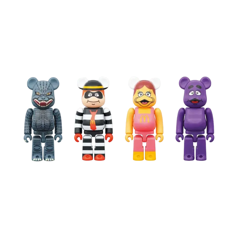 Bearbrick Godzilla VS McDonald's 150% Set of 4
