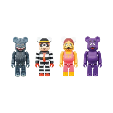 Bearbrick Godzilla VS McDonald's 150% Set of 4