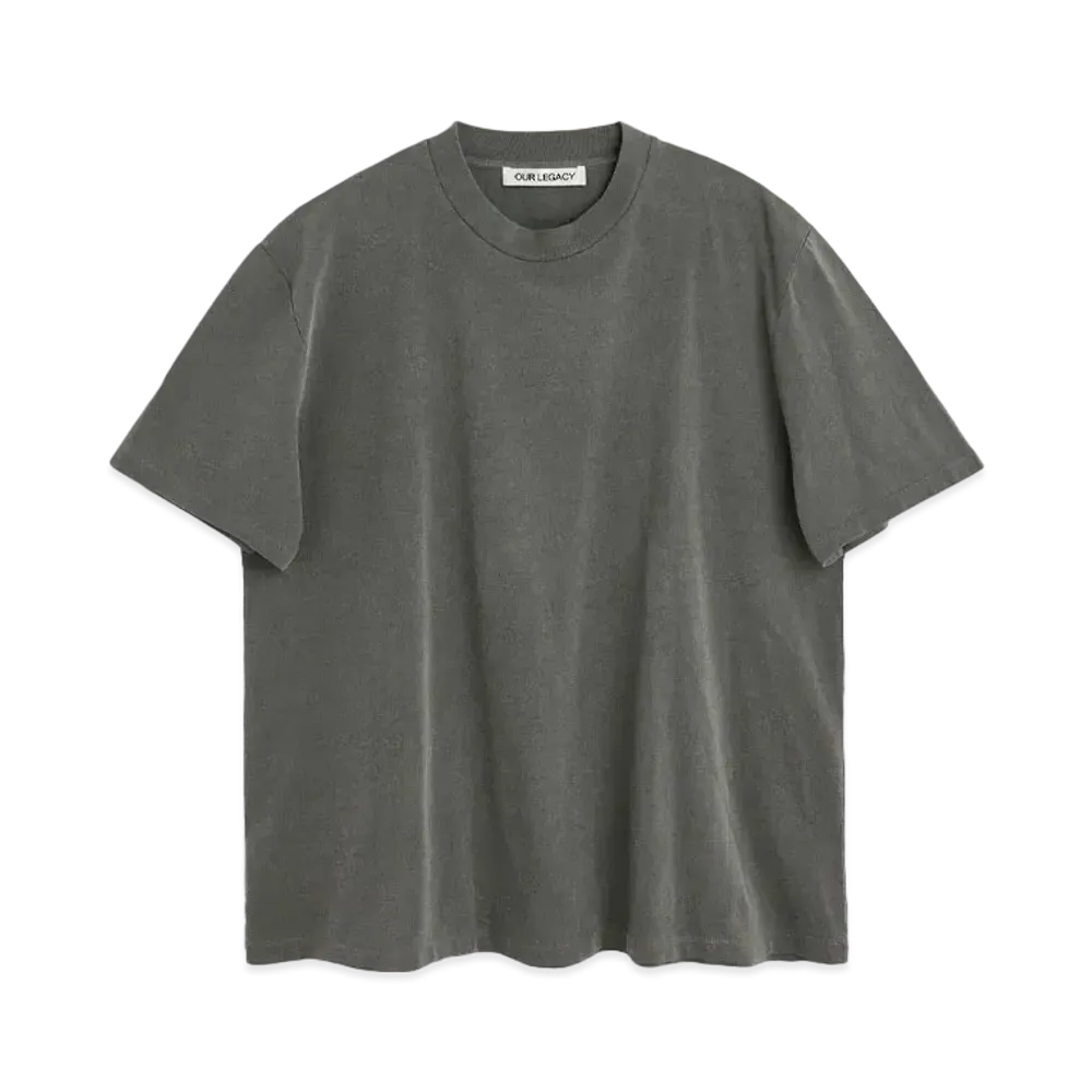 OUR LEGACY Box T-Shirt Legacy Jersey "Worn Black"