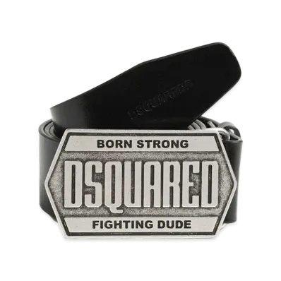 Dsquared2 Plaque Belt #3 "Black"