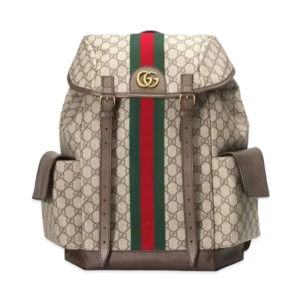 GUCCI Ophidia GG Medium Backpack GG Supreme "Beige/Ebony/Green/Red"