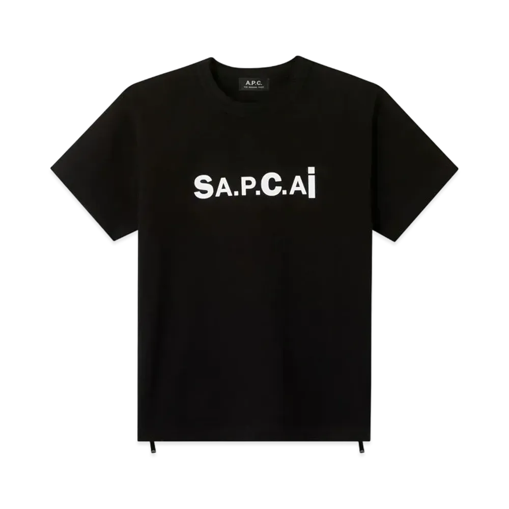 sacai x A.P.C. T-SHIRT KIYO "Black"