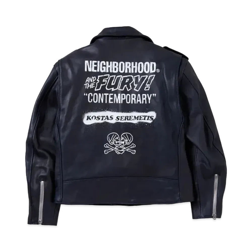 NEIGHBORHOOD x Schott x Kostas Onestar Riders Jacket "Navy"