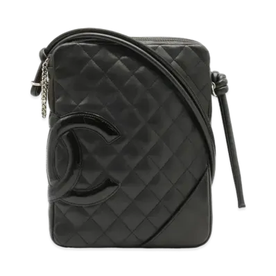 CHANEL Cambon Line Medium Pochette Crossbody Bag MM "Black/Enamel"