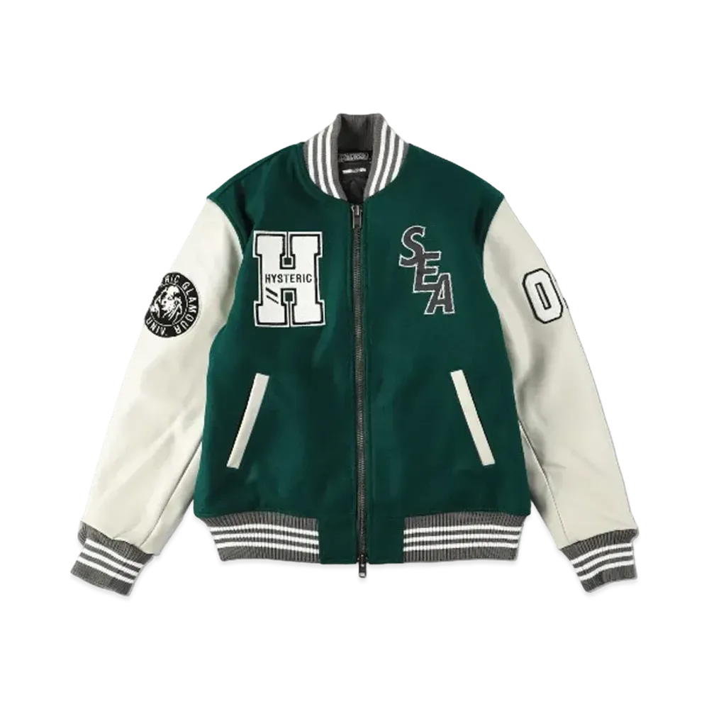 WIND AND SEA x HYSTERIC GLAMOUR Stadium Jumper "Green"