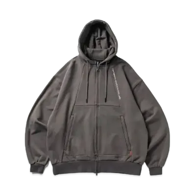 TIGHTBOOTH Pyramid Zip Hoodie "Charcoar"
