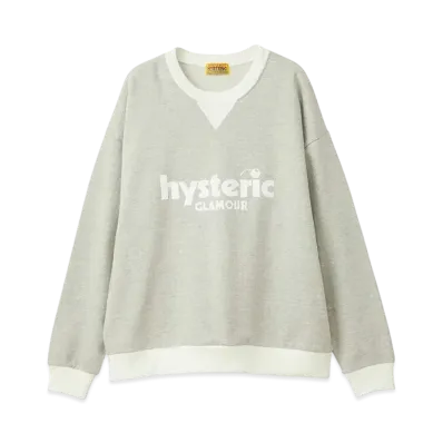 HYSTERIC GLAMOUR Cherry Logo Oversized Sweatshirt "Top Gray"