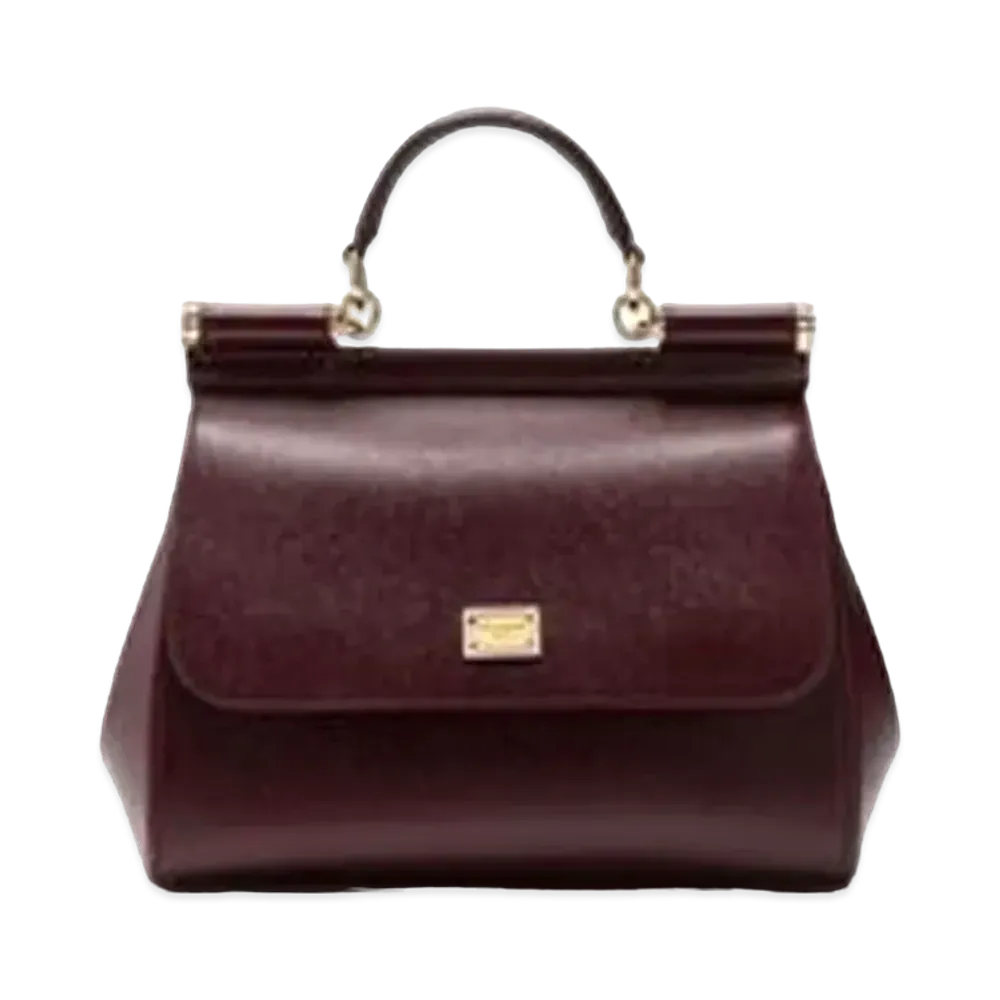 Dolce&Gabbana Sicily Bag Medium Dauphine Leather "Violet"