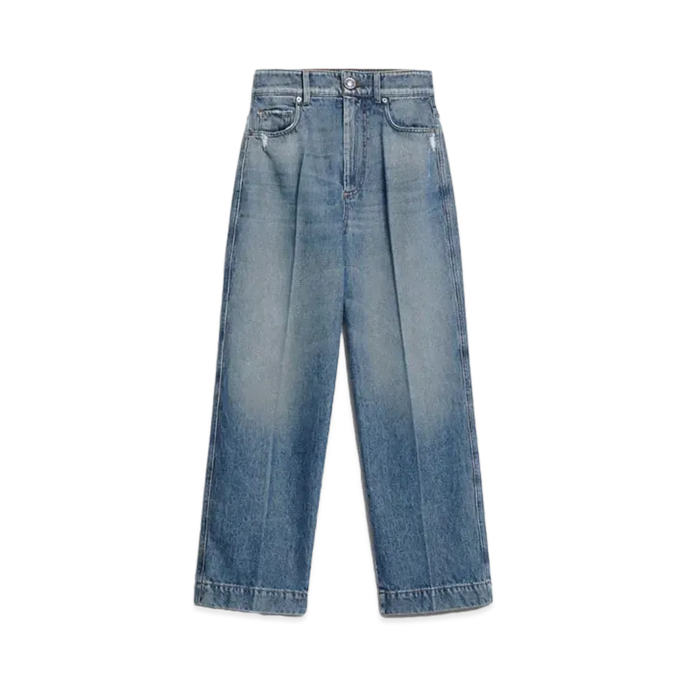 Max Mara Konio High Waist Cropped Jeans "Navy"