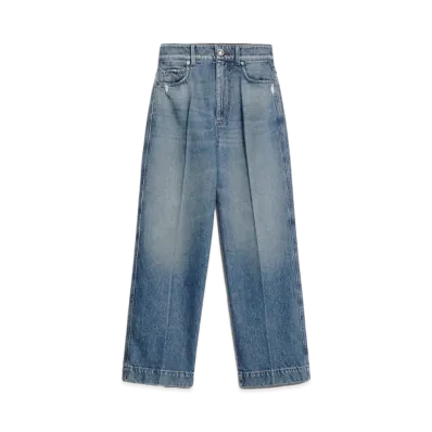 Max Mara Konio High Waist Cropped Jeans "Navy"