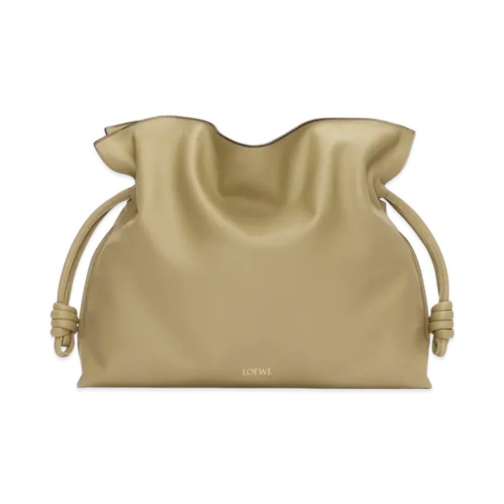 LOEWE Flamenco Clutch Large "Clay Green"