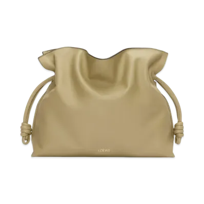 LOEWE Flamenco Clutch Large "Clay Green"