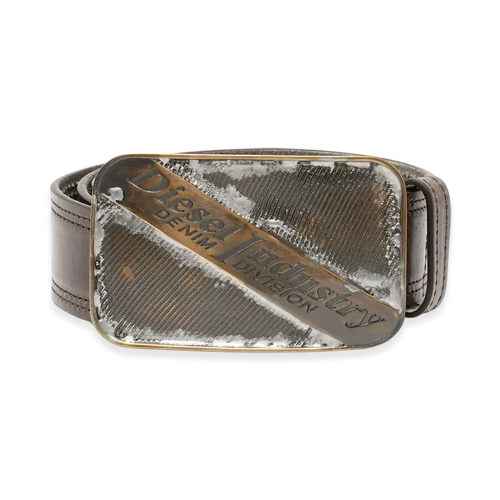 Diesel B-Industry 4Cm Archival Belt With Rust-Effect Buckle "Brown"
