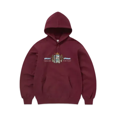 thisisneverthat Crest Hoodie "Burgundy"