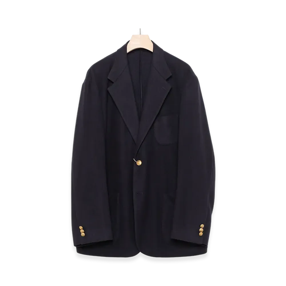 COMOLI Cashmere Navy Blazer "Navy"