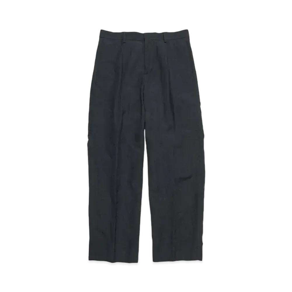 SOPHNET. Linen Wool 1Tuck Slacks "Black"