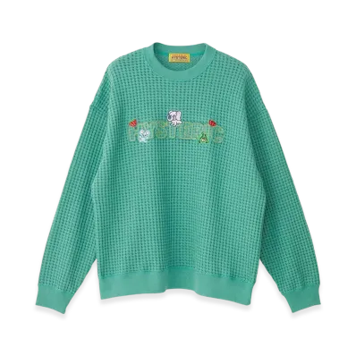 HYSTERIC GLAMOUR Hysteric Homies Embroidery Oversized Sweatshirt "Green"