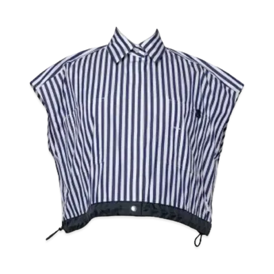 sacai Thomas Mason S Cotton Poplin Shirt "Navy Stripe"