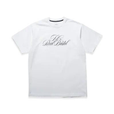 F.C.Real Bristol Script Tee "White"