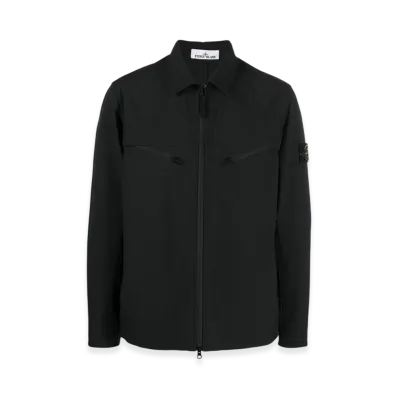 Stone Island 41027 Light Soft Shell-R E.DYE Technology Recycled Polyester Jacket - 23SS "Black"